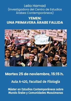 Yemen: una primavera árabe fallida. Conferencia de Leila Hamad